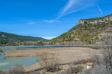 Landscape in the Serrania de Cuenca Natural Park, Castilla la Mancha, Spain