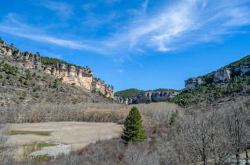 Landscape in the Serrania de Cuenca Natural Park, Castilla la Mancha, Spain