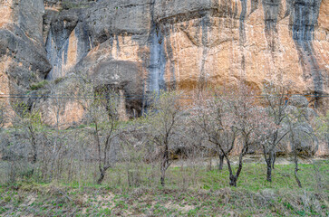 Landscape in the Jucar Gorge, near the town of Cuenca, Spain