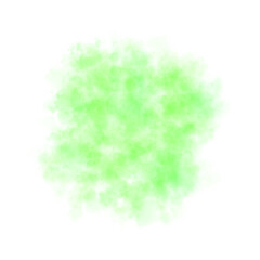 Fototapeta premium Green toxic smoke cloud with transparent background, dense poisonous gas effect for explosion or chemical contamination