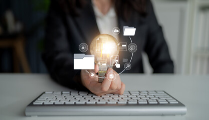 Document management system for secure file storage, organized access, and efficient digital...