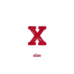 Obraz premium Size XL. Text. Label, tag, price tag for designers, marketers and IT. Popular illustration, object, texture. Sphere of trade, economy, sales.