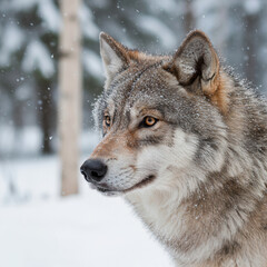 Obraz premium Gray Wolf (Canis lupus)