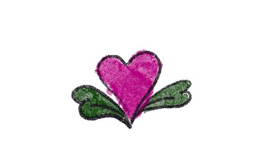 Abstract color background with heart  and copy space for text