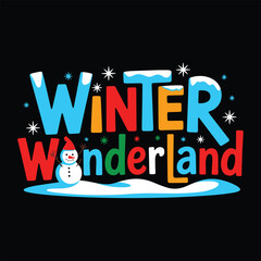 winter wonderland t shirt design 2