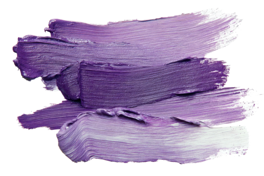 Abstract purple paint strokes, layered and textured, showing variations in tone and opacity, creating a dynamic visual effect
