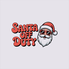 Hipster Santa with Sunglasses