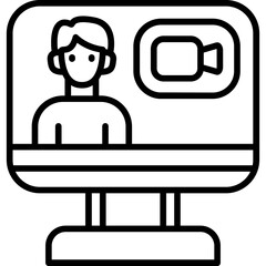Online meeting icon