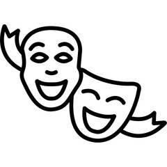 Theater masks icon