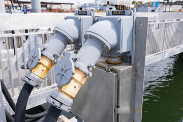 Shore Power connections with cables connected on 480 Volt.