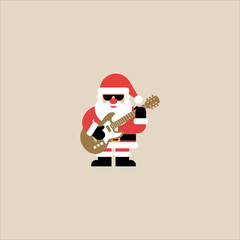 Santa with Electric Guitar