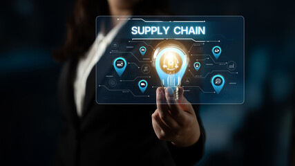 Supply chain processes with data-driven logistics, transportation, and distribution. enhances...