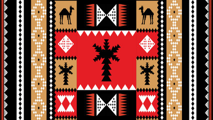 traditional heritage al sadu geometric pattern 