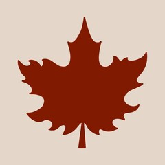 Red maple leaf