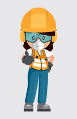 Magazynierka gotowa do pracy © arek84_84