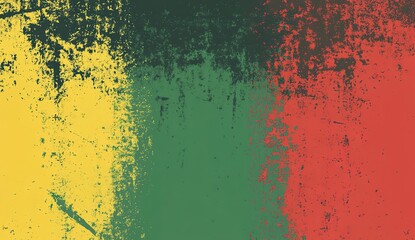 Fototapeta premium Background of a grunge-style color gradient in green, red, and yellow.