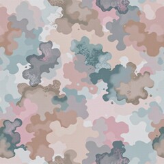 Soft Watercolor Wash Seamless Pattern