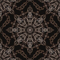 Elegant Petal Knot Mandala Pattern