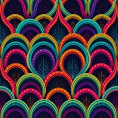 Playful Retro Arc Dot Repeat