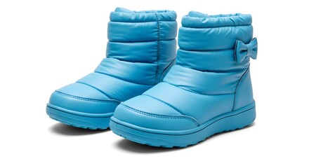 Stylish winter snow boots, perfect for cold weather adventures. 