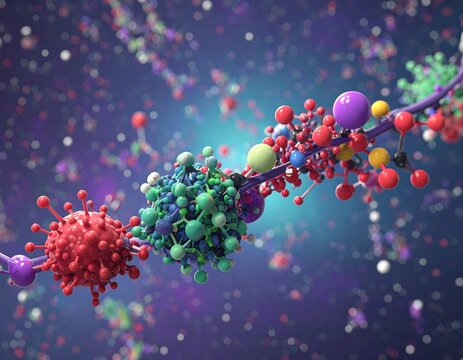 Molecular interaction in space
