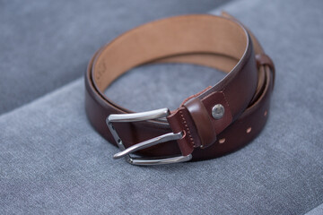 Leather Belt  Buckle Men's Ratchet Belt 