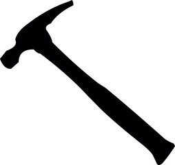 Silhouette Hammer Vector Design