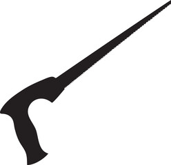 Silhouette Metal Saw Hacksaw Vector Design