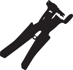 Silhouette Rivet Gun Vector Design