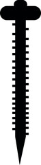 Silhouette Self-tapping Screw Vector Design