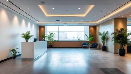 Photorealistic Modern Reception Area