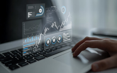 Sales data analysis dashboard showing performance, trends, and insights. Sales data tracks growth,...