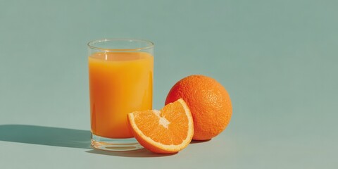 Vibrant fresh orange juice in a glass with citrus slices showcasing healthy natural and refreshing beverage options perfect for boosting immunity and hydration