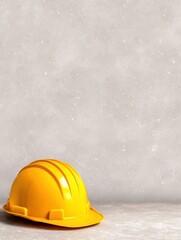 Durable yellow construction safety helmet designed for industrial workers head protection safety gear workwear safety standards and occupational safety equipment