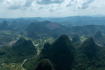 Beautiful landscape of yangshuo county, China