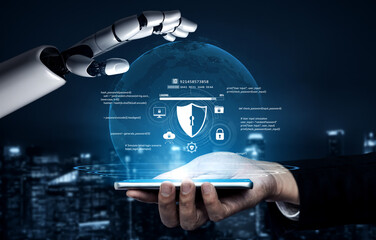 AI artificial intelligence strengthens cybersecurity with intelligent threat detection, virtual assistant alerts, and proactive protection agAI artificial intelligencenst digital breaches. Vouch