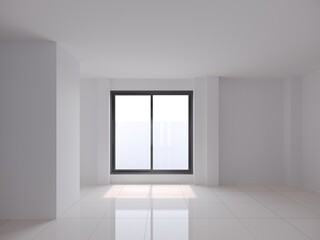 modern empty hall  interior design, 3d rendering