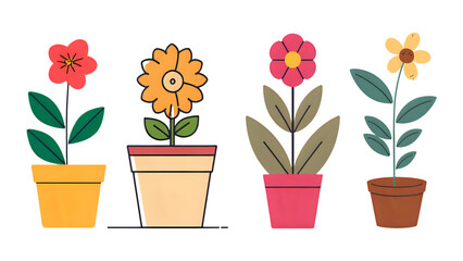 Pink tulips blossom in a decorative flowerpot
