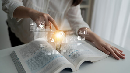 Data insights, charts, and analytics help visualize performance. Data drives strategy, analytics enhances growth, and data improves business outcomes through analytics. Latch