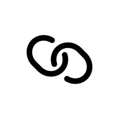 Obraz premium Link icon vector for web and mobile app. Hyperlink chain sign and symbol