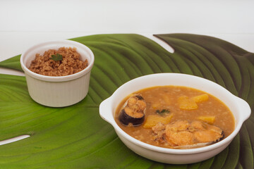 Sancocho soup typical Colombian fish food