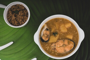 Sancocho soup typical Colombian food