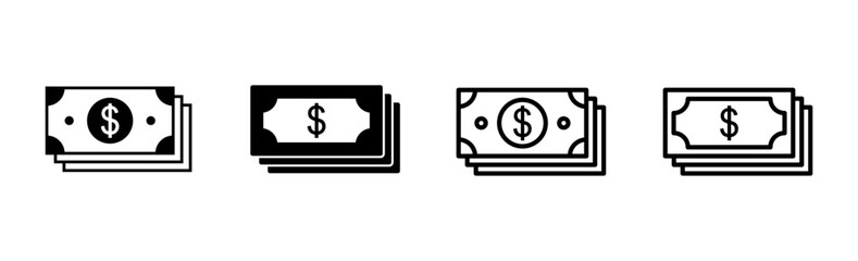 Money icon set. Money vector icon.