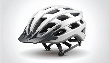 A Sleek White Bicycle Helmet for Safety and Style on the Road
