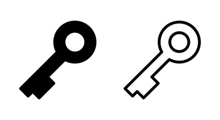 Key icon symbol for apps and websites. Key sign and symbol. keys vector