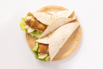 照り焼きチキン　トルティーヤ