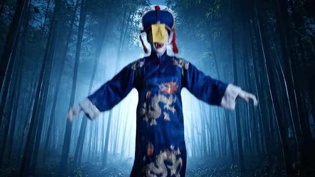 Legend of the Hopping Vampire A Terrifying Scene from Chinese Folklore
