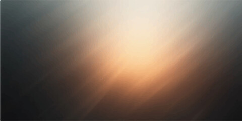 Golden light rays over sky and sea background