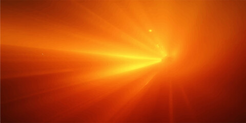Orange sun rays bursting over abstract background