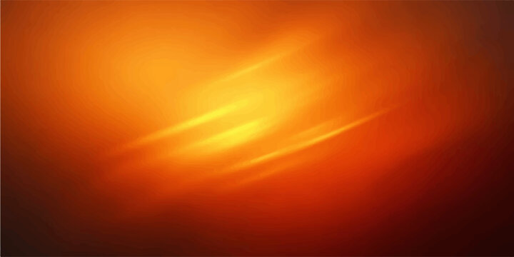 Abstract orange and fire background with rays and sunlight